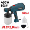 ΠΙΣΤΟΛΙ ΒΑΦΗΣ ΗΛΕΚΤΡΙΚΟ HVLP 400W 800ml BORMANN BPG8100