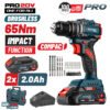 ΚΡΟΥΣΤΙΚΟ ΔΡΑΠΑΝΟΚΑΤΣΑΒΙΔΟ Compact Brushless ΜΠΑΤΑΡΙΑΣ 20V,2x2ah BORMANN PRO BBP5401X22CA