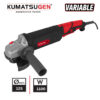 ΓΩΝΙΑΚΟΣ ΤΡΟΧΟΣ ΡΥΘΜΙΖΟΜΕΝΟΣ 1100W 3000-12000rpm  KUMATSUGEN KAG110
