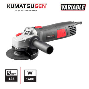 ΓΩΝΙΑΚΟΣ ΤΡΟΧΟΣ ΡΥΘΜΙΖΟΜΕΝΟΣ 1400W 125mm 2800-10000rpm KUMATSUGEN KAG140