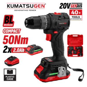 ΔΡΑΠΑΝΟΚΑΤΣΑΒΙΔΟ ΚΡΟΥΣΤΙΚΟ COMPACT BRUSHLESS ΜΠΑΤΑΡΙΑΣ 2X2Ah 20V Li-Ion ΜΕ 2 ΤΑΧΥΤΗΤΕΣ+ΦΟΡΤΙΣΤΗ+ΒΑΛΙΤΣΑ KUMATSUGEN KDC110