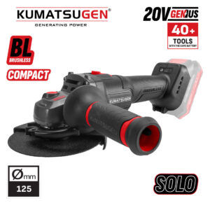 ΓΩΝΙΑΚΟΣ ΤΡΟΧΟΣ COMPACT BRUSHLESS ΜΠΑΤΑΡΙΑΣ 20V 4000/6000/8500rpm KUMATSUGEN KDC140 (ΧΩΡΙΣ  ΜΠΑΤΑΡΙΑ + ΦΟΡΤΙΣΤΗ)