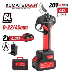 ΨΑΛΙΔΙ ΚΛΑΔΟΥ ΜΠΑΤΑΡΙΑΣ 20V BRUSHLESS 2X4Ah ΜΕ ΠΡΟΣΤΑΣΙΑ ΚΟΠΗΣ ΚΑΙ ΒΑΛΙΤΣΑ KUMATSUGEN KDC245