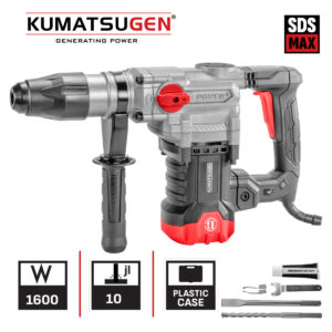 ΣΚΑΠΤΙΚΟ ΠΕΡΙΣΤΡΟΦΙΚΟ SDS-MAX 1300W ΜΕ ΒΑΛΙΤΣΑ ΚΑΙ ΕΞΑΡΤΗΜΑΤΑ  KUMATSUGEN KPH200