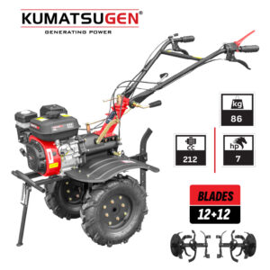 ΣΚΑΠΤΙΚΟ ΒΕΝΖΙΝΗΣ 7HP 198cc 2ΕΜΠΡΟΣ + 1ΟΠΙΣΘΕΝ 90-100cm  KUMATSUGEN KPT200
