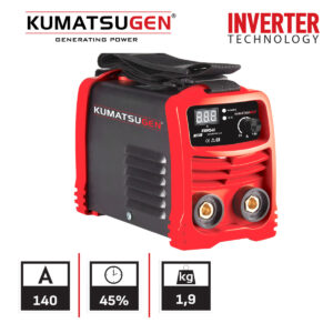 ΗΛΕΚΤΡΟΚΟΛΛΗΣΗ INVERTER 140A ΑΠΟΔΟΣΗ 140Α/45% ΨΗΦ.ΟΘΟΝΗΣ KUMATSUGEN KWM145
