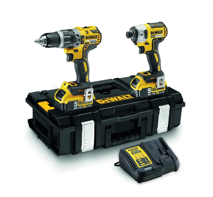 ΣΕΤ ΔΡΑΠΑΝΟΚΑΤΣΑΒΙΔΟ (DCD796) & ΠΑΛΜΙΚΟ ΚΑΤΣΑΒΙΔΙ (DCF887) ME 2 ΜΠΑΤΑΡΙΕΣ 5Ah & ΦΟΡΤΙΣΤΗ DEWALT DCK266P2