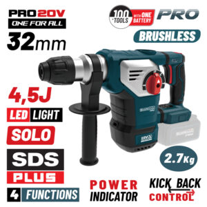 ΠΝΕΥΜΑΤΙΚΟ ΠΙΣΤΟΛΕΤΟ DS-PLUS Brushless 20V 4.5J+ ΒΑΛΙΤΣΑ BORMANN BBP5335 (ΧΩΡΙΣ ΜΠΑΤΑΡΙΑ & ΦΟΡΤΙΣΤΗ)