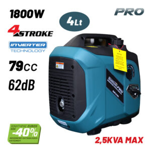 ΓΕΝΝΗΤΡΙΑ ΒΕΝΖΙΝΗΣ INVERTER 1800W 3kVA 76cc 62dB BORMANN BGB2005