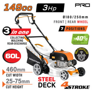 ΧΛΟΟΚΟΠΤΙΚΗ ΒΕΝΖΙΝΗΣ ΑΥΤΟΚΙΝΟΥΜΕΝΗ 146cc NAKAYAMA PM5465