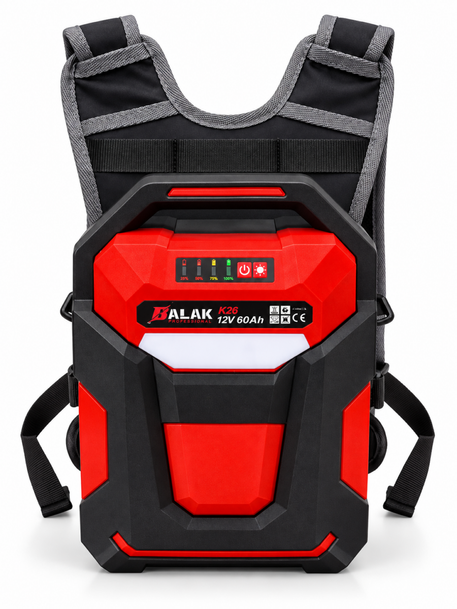 BALAK ΜΠΑΤΑΡΙΑ ΠΛΑΤΗΣ ΓΙΑ ΕΛΑΙΟΡΑΒΔΙΣΤΙΚΑ K26 12V 60A Li-ion